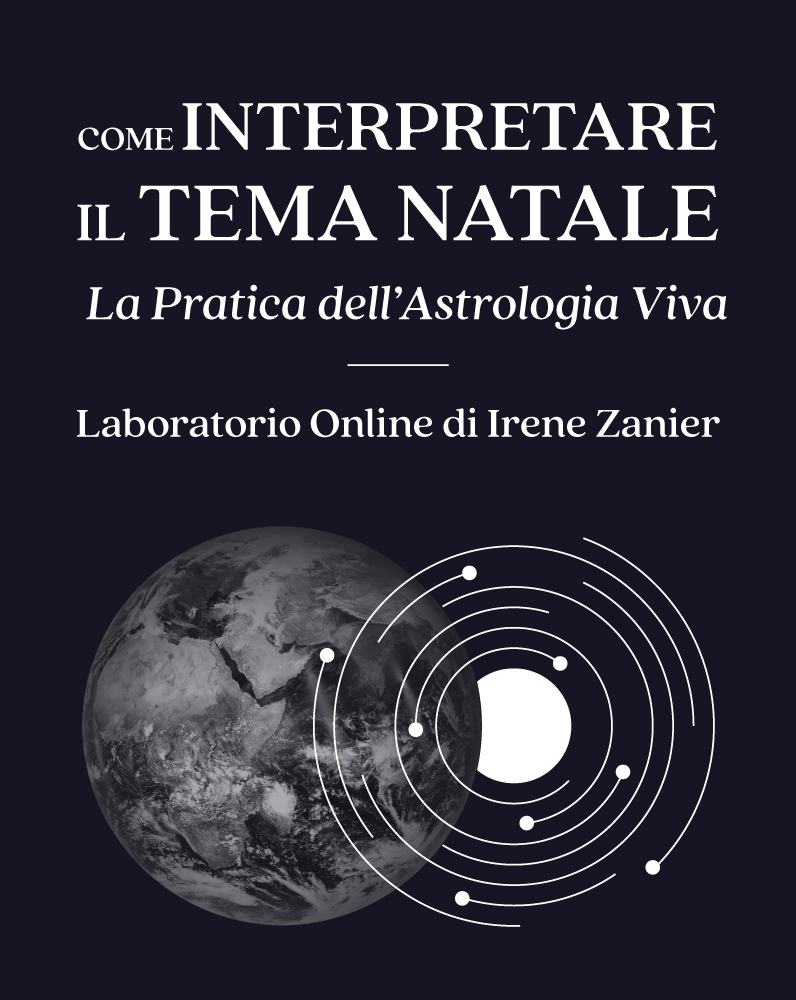Copertina del corso di astrologia online Come interpretare il tema natale di Irene Zanier